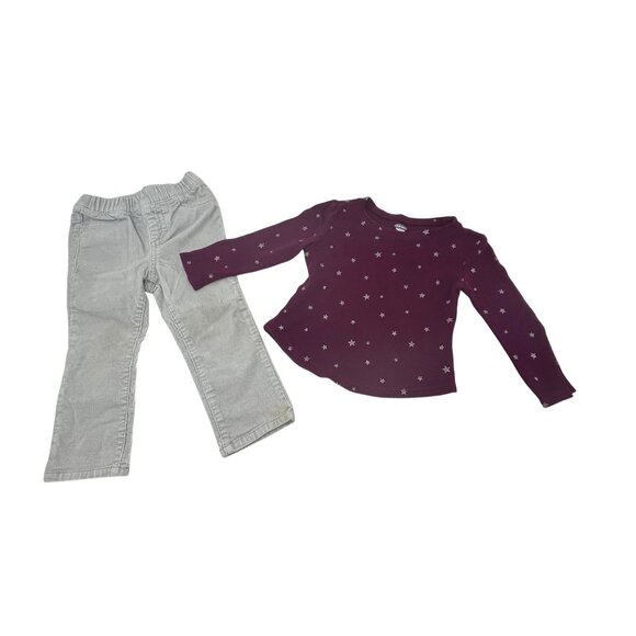 Toddler Girls - 2 Pants and 2 Shirts -‎ Size 24 M, 18-24M & 18 M - Picture 4 of 6